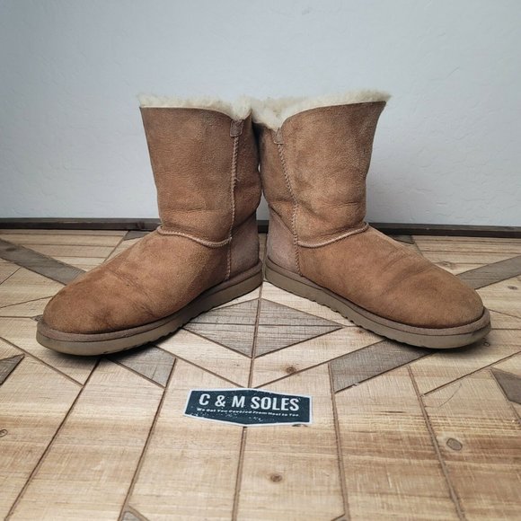 UGG Australia Bailey Button Shearling Chestnut - Picture 4 of 9